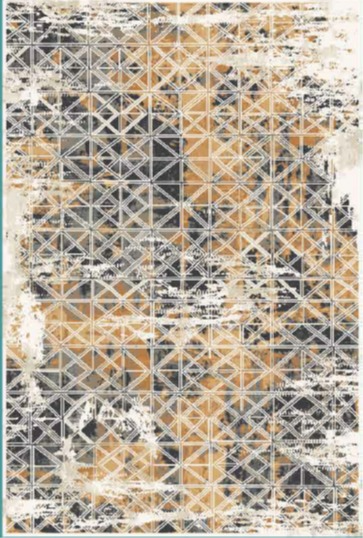 Bohca 1065 Amber & Charcoal Area Rug