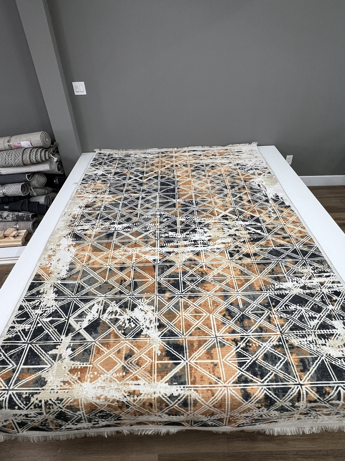 Bohca 1065 Amber & Charcoal Area Rug