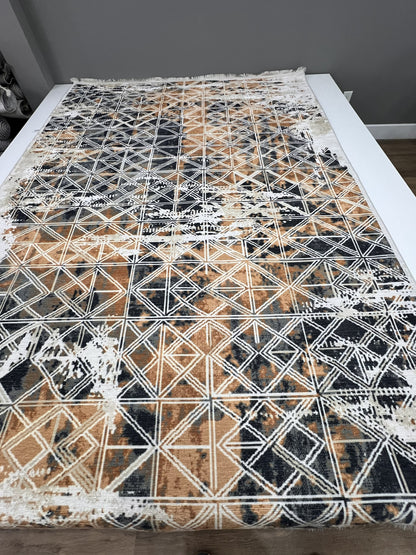 Bohca 1065 Amber & Charcoal Area Rug