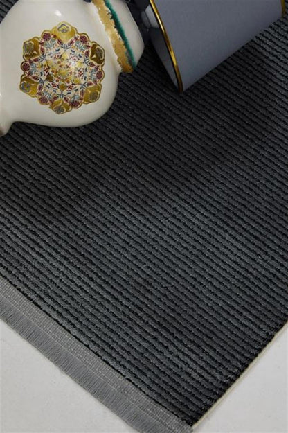 Eclipse 6107 Gray Black Area Rug