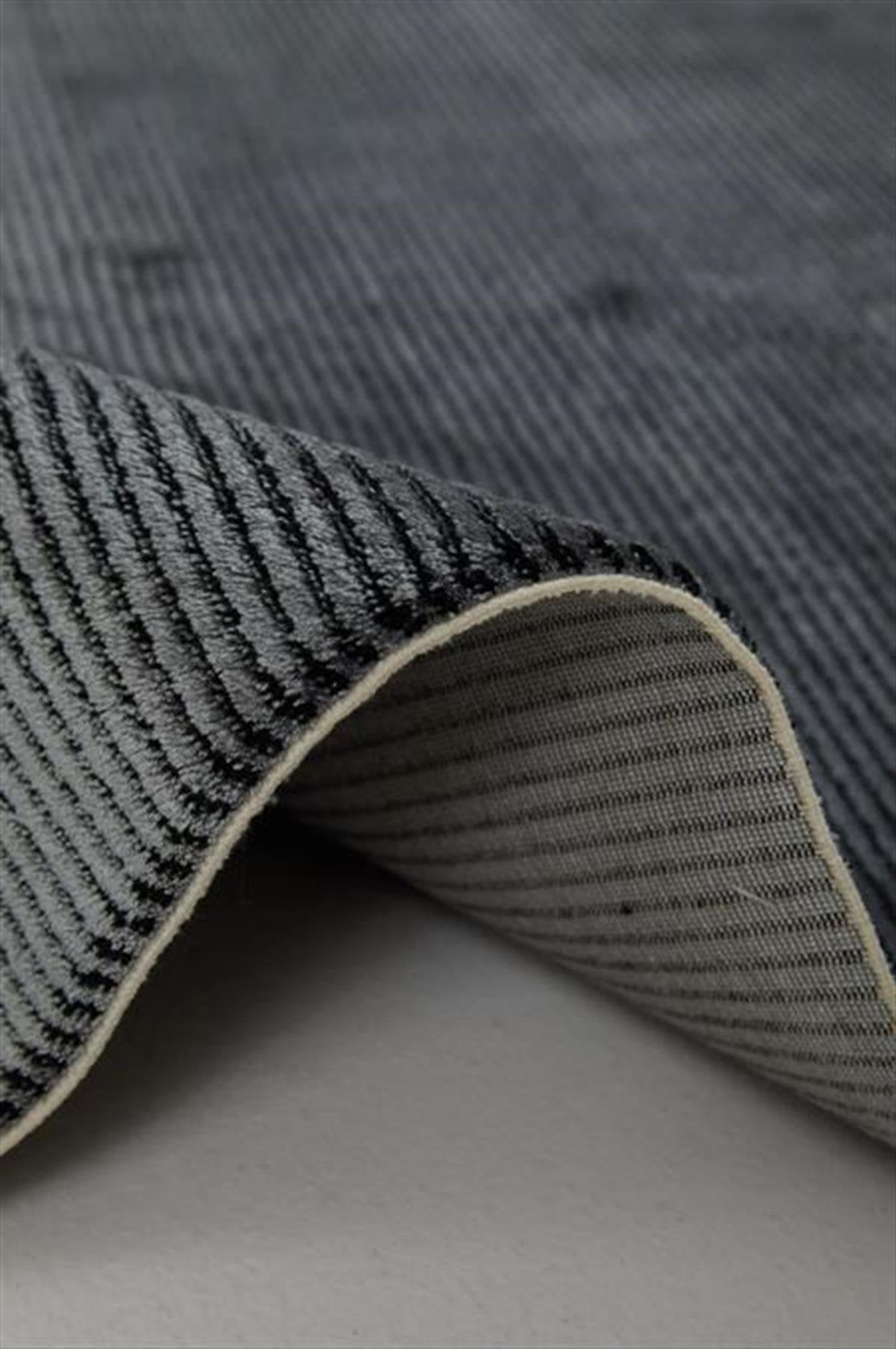 Eclipse 6107 Gray Black Area Rug