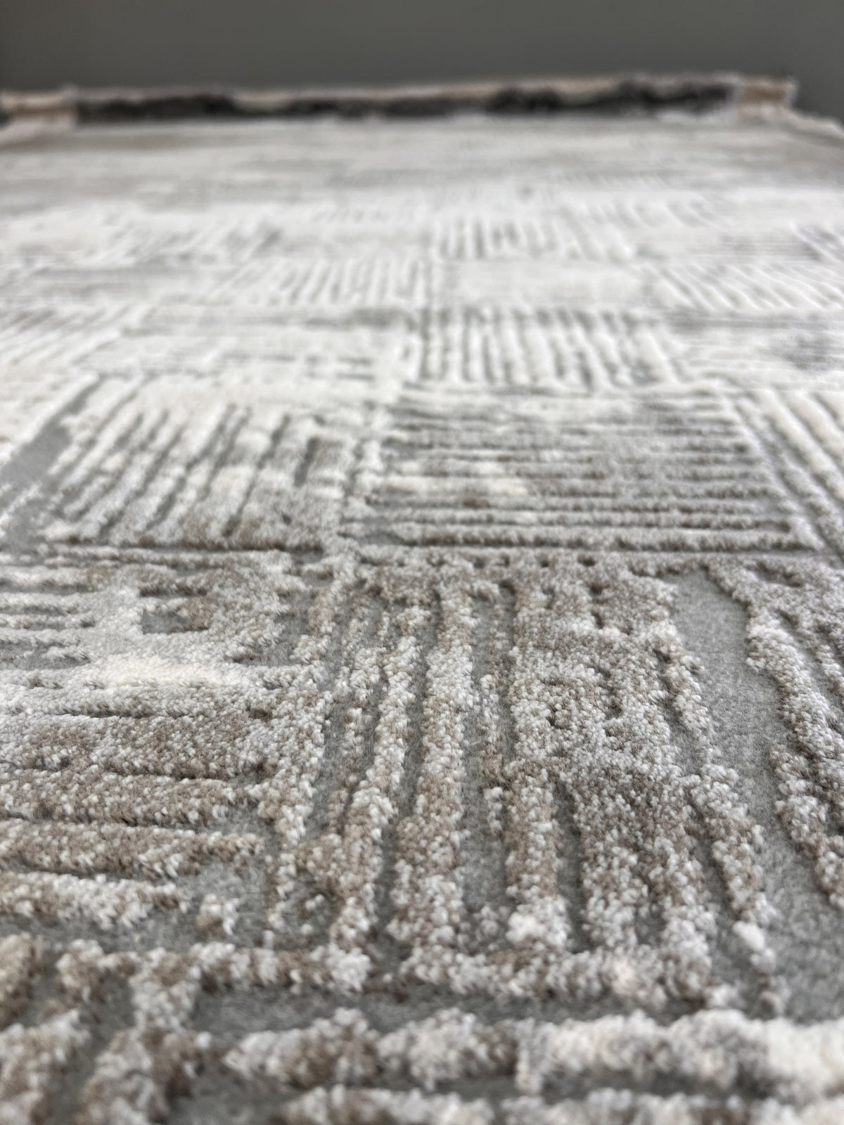 Pattern 9529 Grey Beige Area Rug