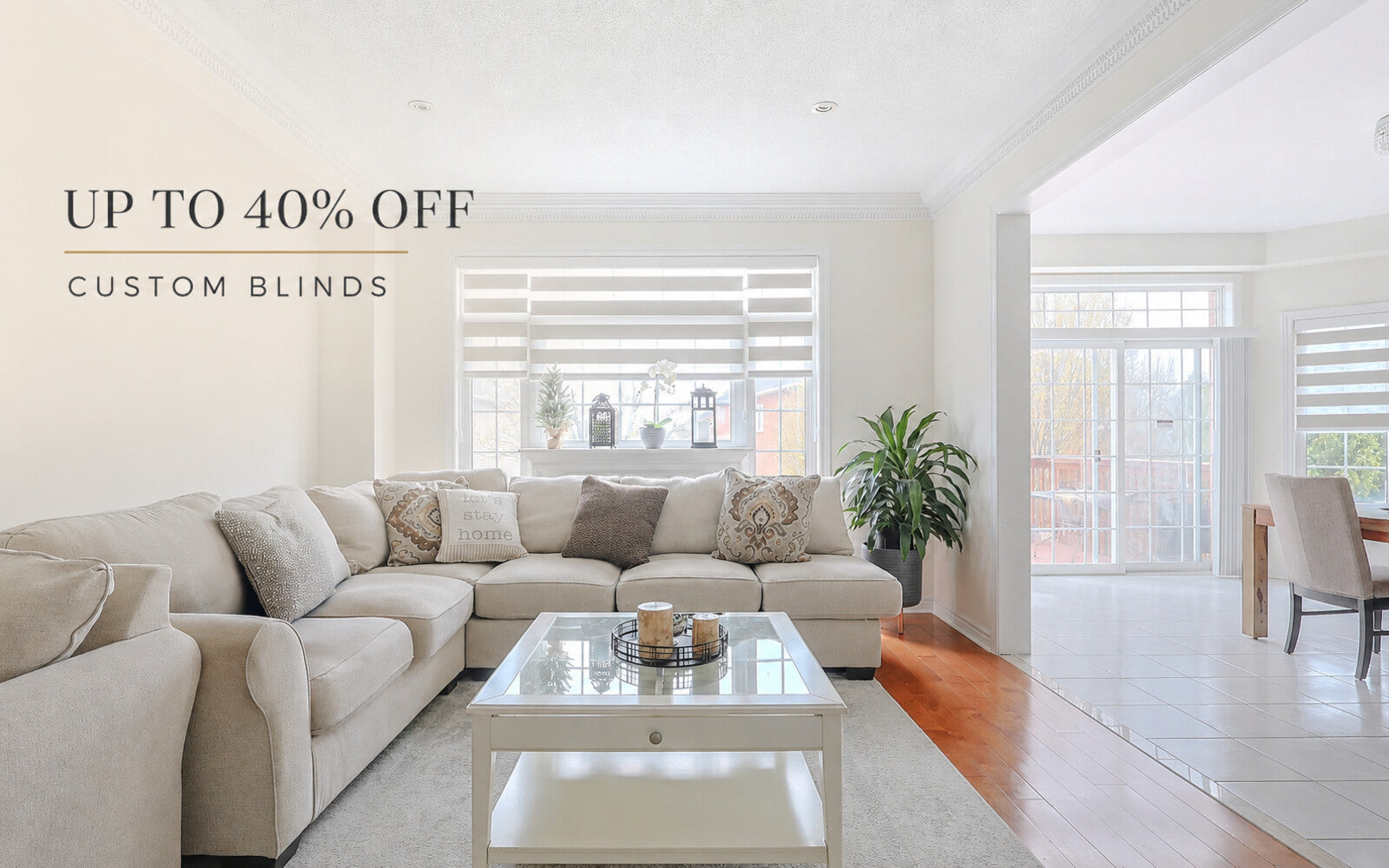 Custom Blinds Promotion – Up to 40% off custom blinds